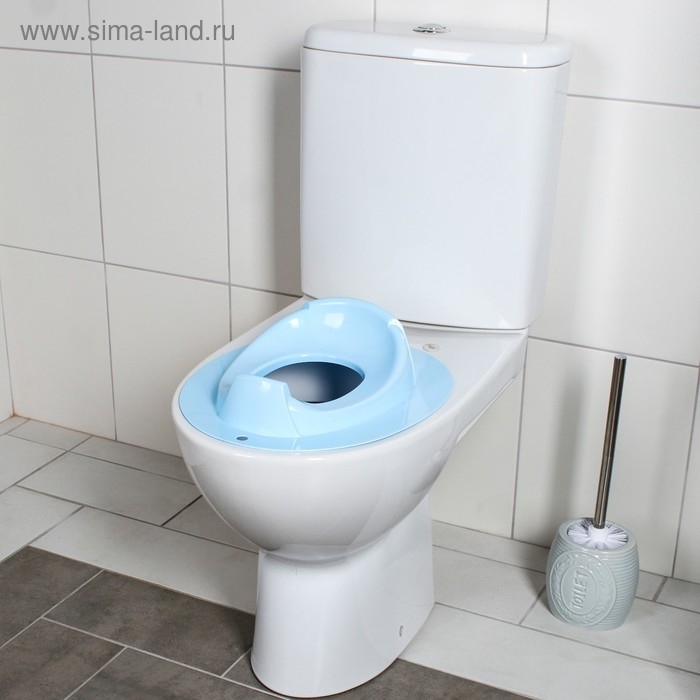 Детская накладка - сиденье на унитаз &laquo;Бамбино&raquo;, цвет голубой