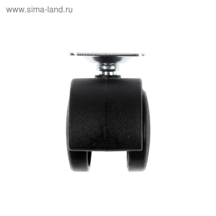 Колесо мебельное ТУНДРА, на площадке, d=40 мм, h=59 мм 1 шт.