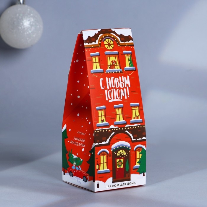 Аромадиффузор ароматический палочки &laquo;Новогодняя коллекция: Зимняя сказка рядом&raquo;, на Новый год, аромат мандарина, 30 мл.