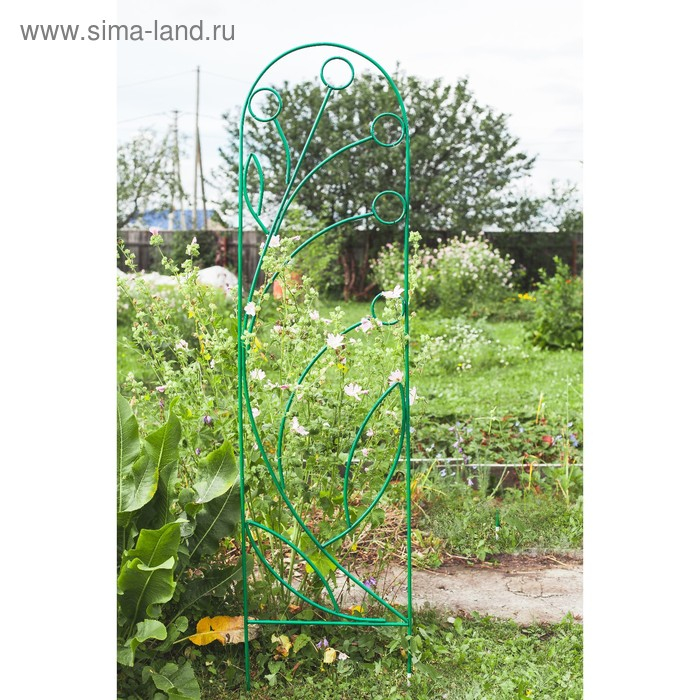 Шпалера, 194 × 47 × 1 см, металл, зелёная, «Ландыш» Шпалера, 194 × 47 × 1 см, металл, зелёная, «Ландыш»