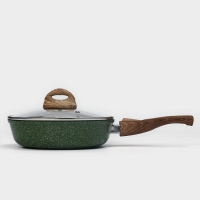 Сковорода Доляна «Форест», d=22 см, стеклянная крышка, съёмная ручка, антипригарное покрытие Сковорода Доляна «Форест», d=22 см, стеклянная крышка, съёмная ручка, антипригарное покрытие