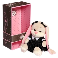 Мягкая игрушка «Зайка Лин», в модном чёрном платье с белым воротничком», 25 см Мягкая игрушка «Зайка Лин», в модном чёрном платье с белым воротничком», 25 см