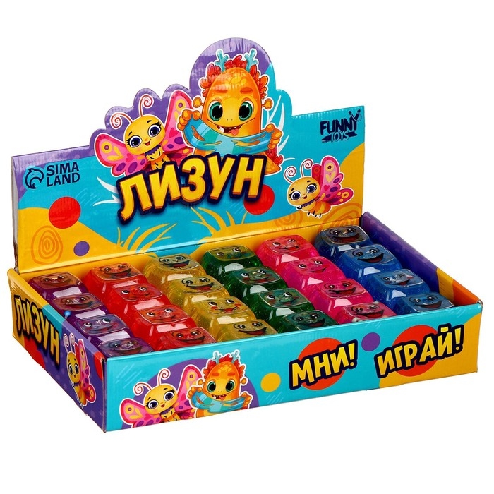 Лизун - слайм &laquo;Улыбка&raquo;, цвета МИКС