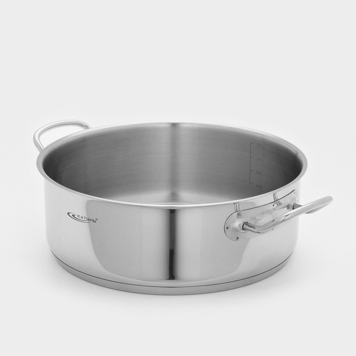 Кастрюля &laquo;Общепит. Шеф&raquo;, 6 л, d=28 см, h=10,3 см, капсульное дно, индукция