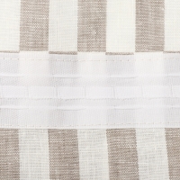 Комплект штор для кухни Этель "Soprano" 140х180 см-2 шт, подхваты 2 шт, лен 100%,180гр/м2