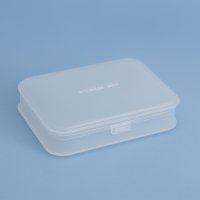 Органайзер с крышкой, 14 &times; 9,7 &times; 3,3 см, цвет прозрачный