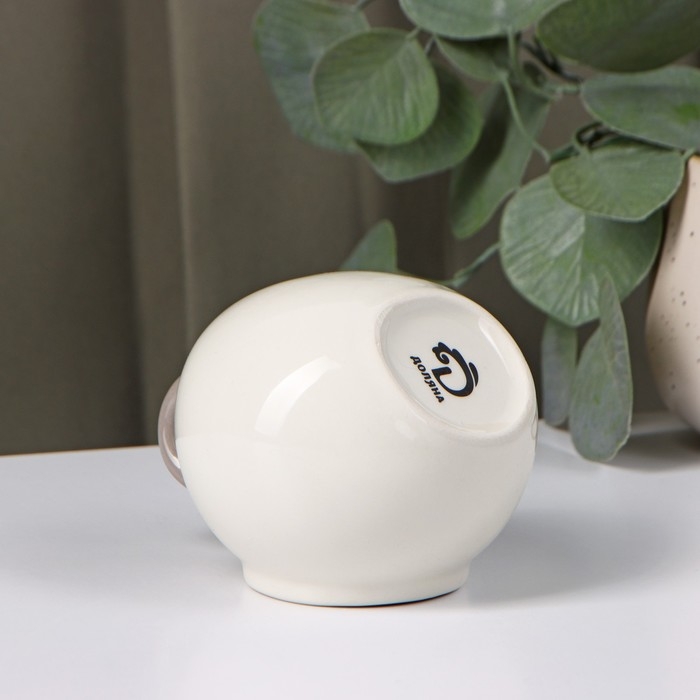 Сахарница с ложкой Доляна &laquo;Зайка&raquo;, 200 мл, цвет белый