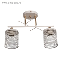 Люстра ГАЛЛОП 650521 2хE27 60Вт золото/белый 40х18х20 см