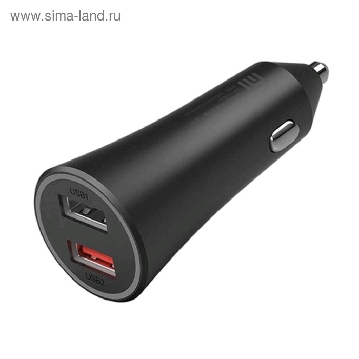 Автомобильное зарядное устройство Xiaomi Mi 37W Dual-Port Car Charger, 2 USB, 3А, черное Автомобильное зарядное устройство Xiaomi Mi 37W Dual-Port Car Charger, 2 USB, 3А, черное