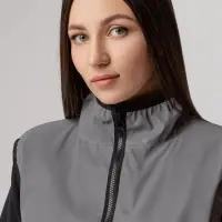 Жилет двусторонний Manifest из светоотражающей ткани, серый, размер M/L