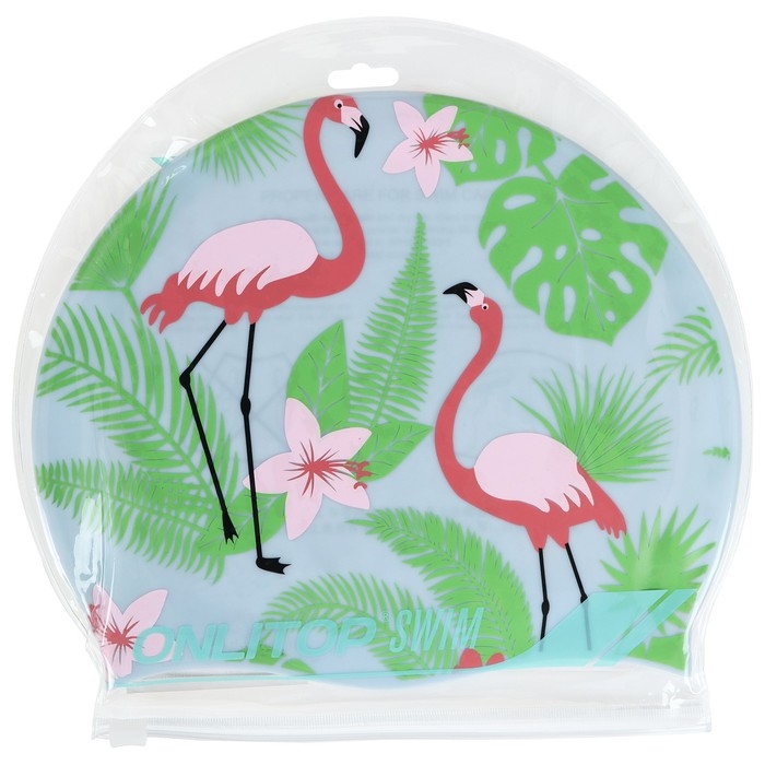 Шапочка для плавания детская ONLITOP, силиконовая, обхват 46-52 см