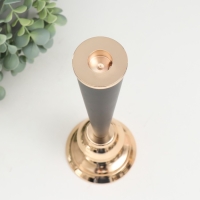 Подсвечник металл на 1 свечу "Эвиан" d=1,5 см чёрный с золотом 9х28 см Подсвечник металл на 1 свечу "Эвиан" d=1,5 см чёрный с золотом 9х28 см