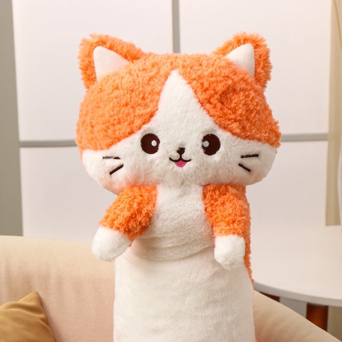 Мягкая игрушка &laquo;Кот-батон&raquo;, 80 см, цвет оранжевый