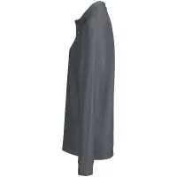 Рубашка поло унисекс с длинным рукавом Pacific LSL, темно-серая (графит), размер L