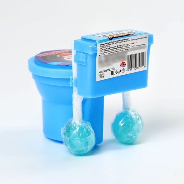 Леденцы с пудрой &laquo;Смой все проблемы&raquo; унитаз, 15 г.