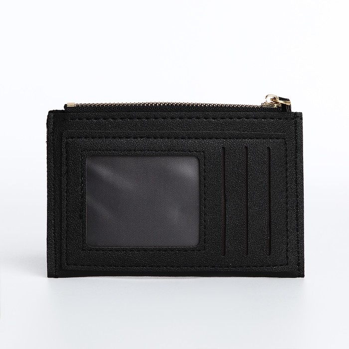 Картхолдер на молнии, цвет чёрный Картхолдер на молнии, цвет чёрный