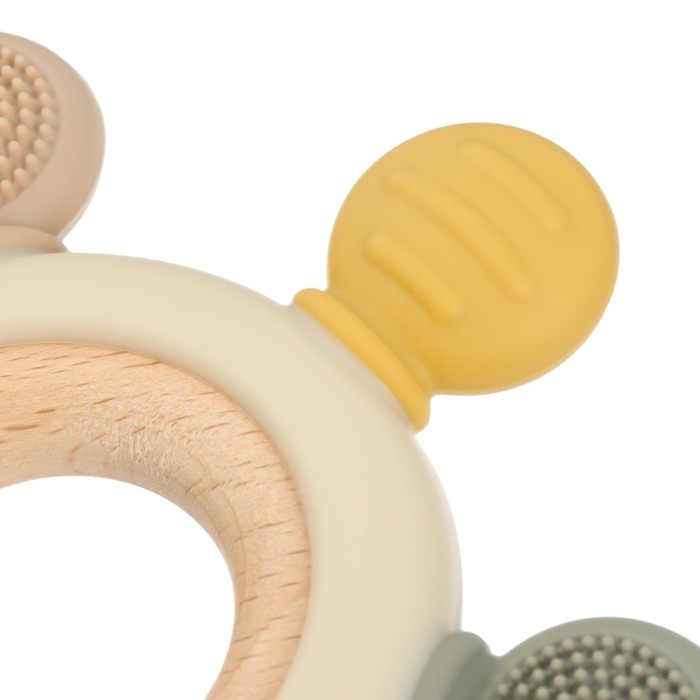 Прорезыватель силиконовый «Массажер», цвет розовый, бежевый, Mum&Baby Прорезыватель силиконовый «Массажер», цвет розовый, бежевый, Mum&Baby