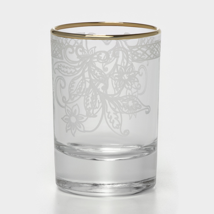 Набор подарочный &laquo;Акация&raquo;, стеклянный, 12 предметов: 6 бокалов 200 мл, 6 стопок 50 мл, гравировка, отводка золотом