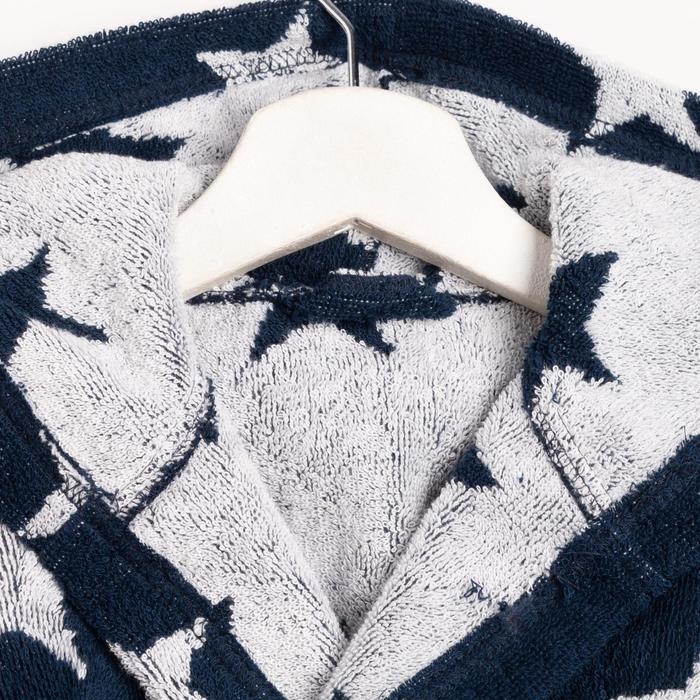 Халат махровый детский Крошка Я «Звездочки» размер 32, цвет синий, 100% хлопок 360 г/м2 Халат махровый детский Крошка Я «Звездочки» размер 32, цвет синий, 100% хлопок 360 г/м2