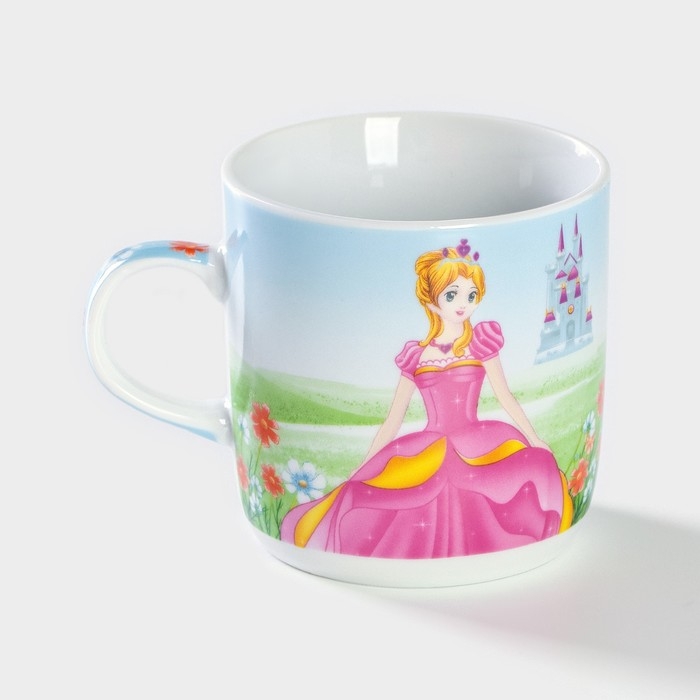 Набор детской посуды из керамики Доляна «Волшебница», 3 предмета: кружка 230 мл, миска 400 мл, тарелка d=18 см, цвет белый Набор детской посуды из керамики Доляна «Волшебница», 3 предмета: кружка 230 мл, миска 400 мл, тарелка d=18 см, цвет белый