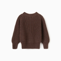 Джемпер вязаный Крошка Я, рост 74-80 см, коричневый