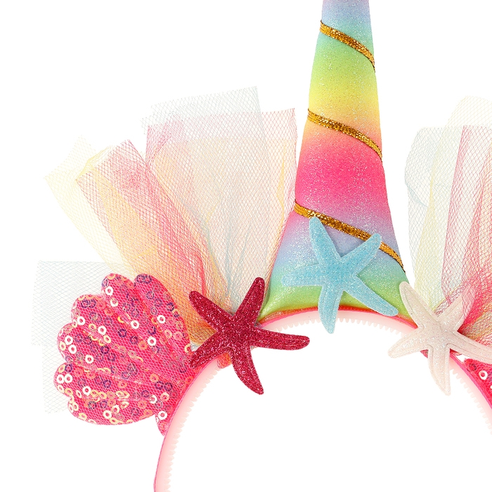 Карнавальный ободок "Единорожек", цвета МИКС