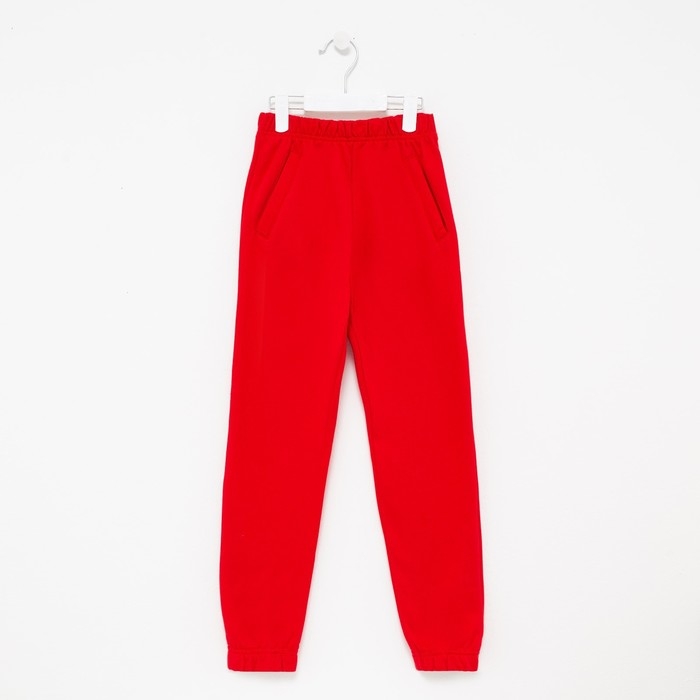 Брюки детские НАЧЁС, цвет красный, рост 110 см