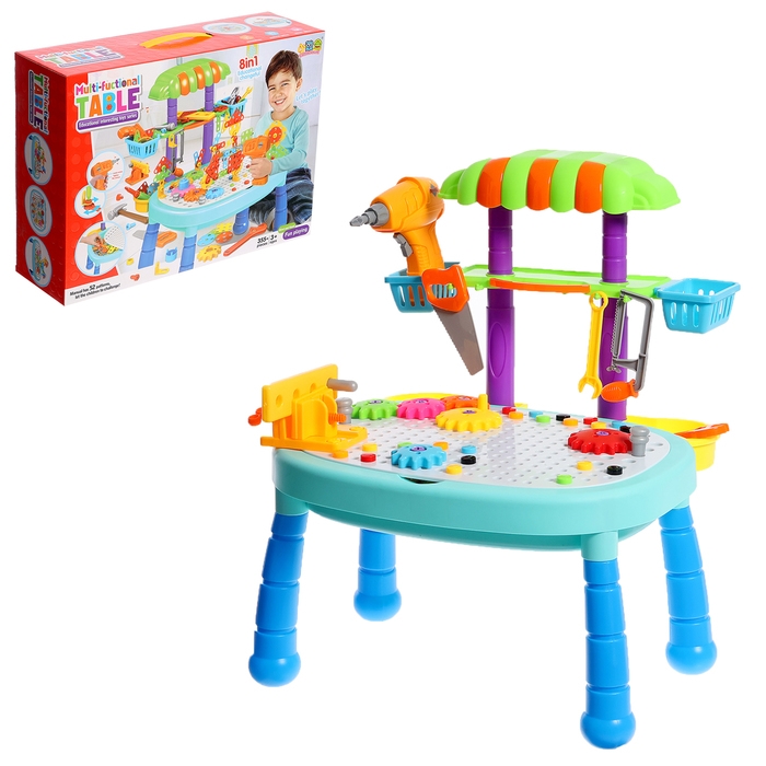 Конструктор винтовой &laquo;Игровой модуль&raquo;, 8 в 1, с электрическим шуруповёртом