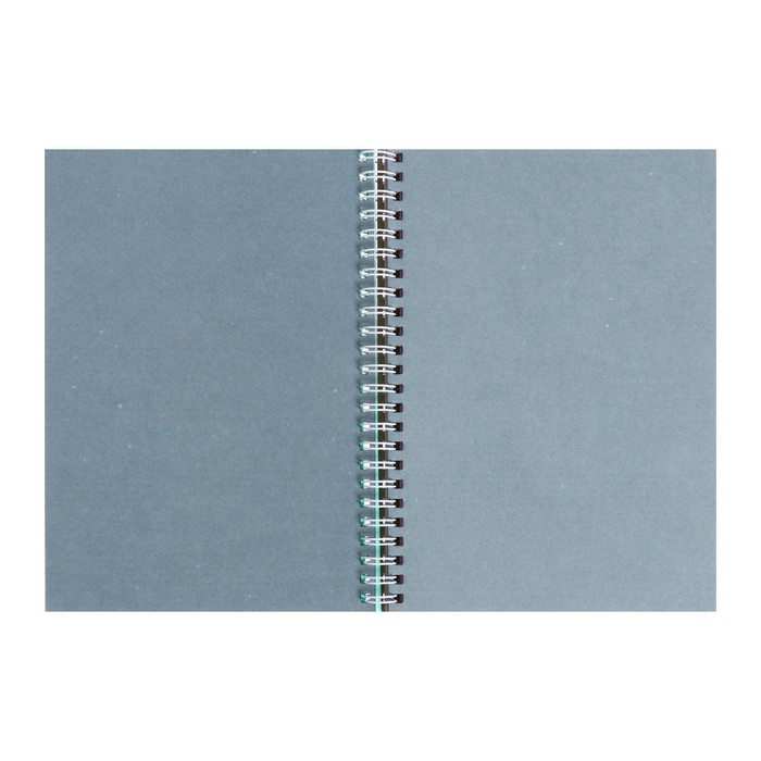 Скетчбук А5, 60 листов на гребне"Кото-куб", обложка мелованный картон, блок из трех цветов, 80 г/м2