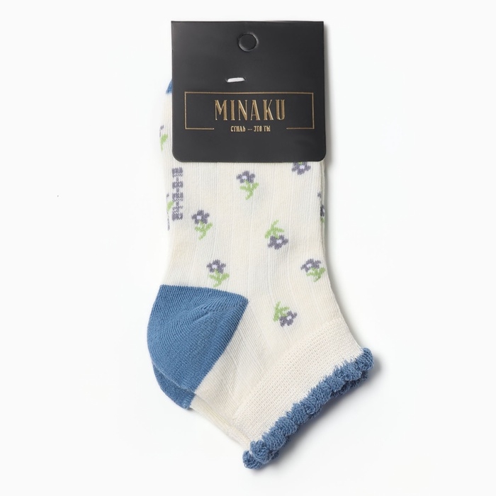 Носки детские Носки детские "Цветы" MINAKU, цв.белый (8-12 лет)