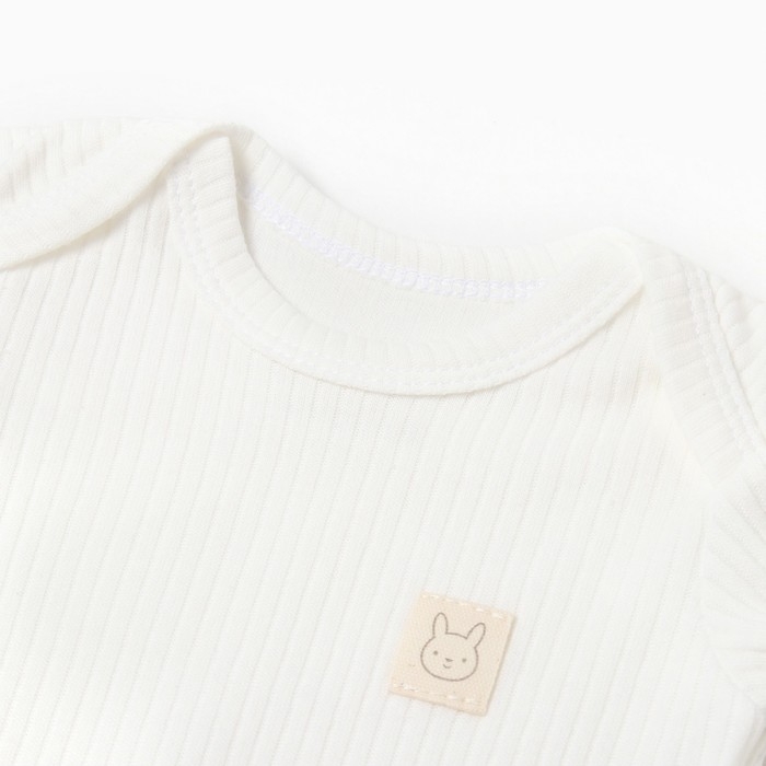 Боди с дл. рукавом Крошка Я , рост 86-92 см, белый