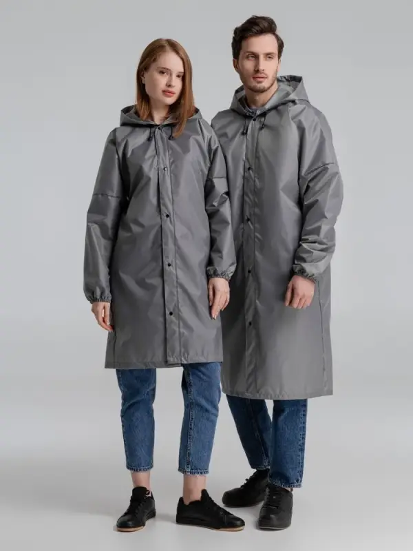 Дождевик со светоотражающими элементами Rainman Blink, серый, размер L Дождевик со светоотражающими элементами Rainman Blink, серый, размер L