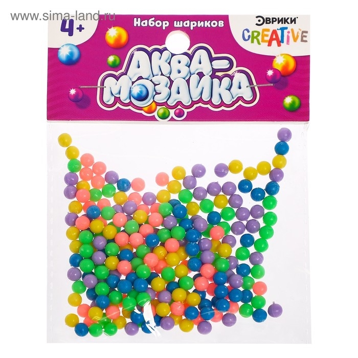 Набор шариков «Аквамозаика», дополнительные детали, 200 шт. Набор шариков «Аквамозаика», дополнительные детали, 200 шт.