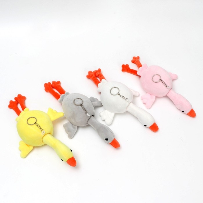 Мягкая игрушка «Гусь», на брелоке, 20 см, цвета МИКС Мягкая игрушка «Гусь», на брелоке, 20 см, цвета МИКС