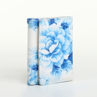 Кошелёк женский на кнопке, цвет голубой Кошелёк женский на кнопке, цвет голубой