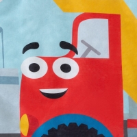 Постельное бельё Синий трактор &laquo;Стройка&raquo; 112х147 см, 60х120+20 см, 40х60 см, 100% хлопок, бязь 125 г/м2