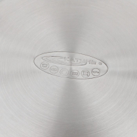 Кастрюля &laquo;Лира&raquo;, 5,2 л, d=24 см, капсульное дно, стеклянная крышка, индукция