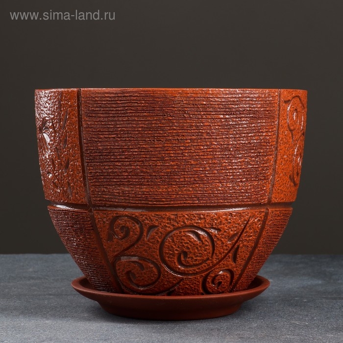 Горшок цветочный домино  3,5 л