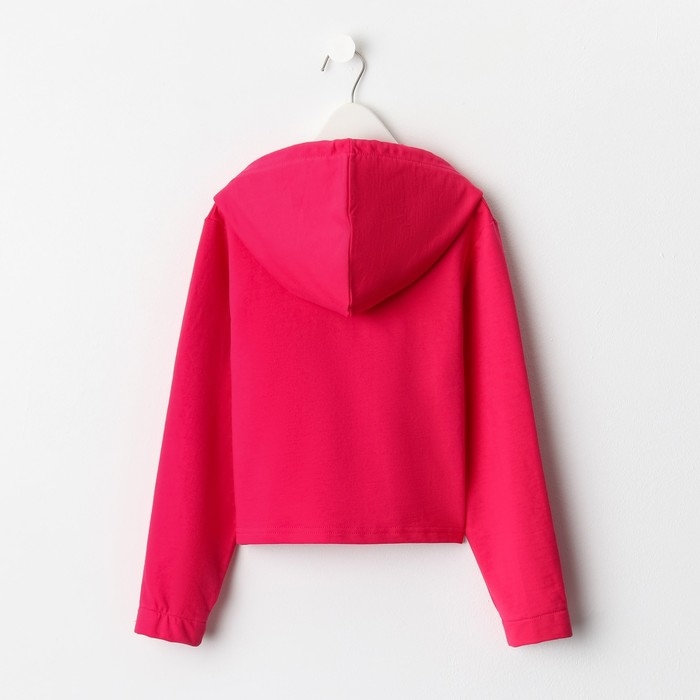 Толстовка для девочки, цвет бубль-гум, рост 140 см