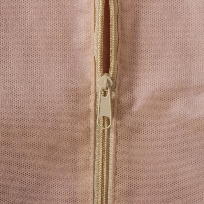 Чехол для одежды с окном, 60&times;120 см, спанбонд, бежевый