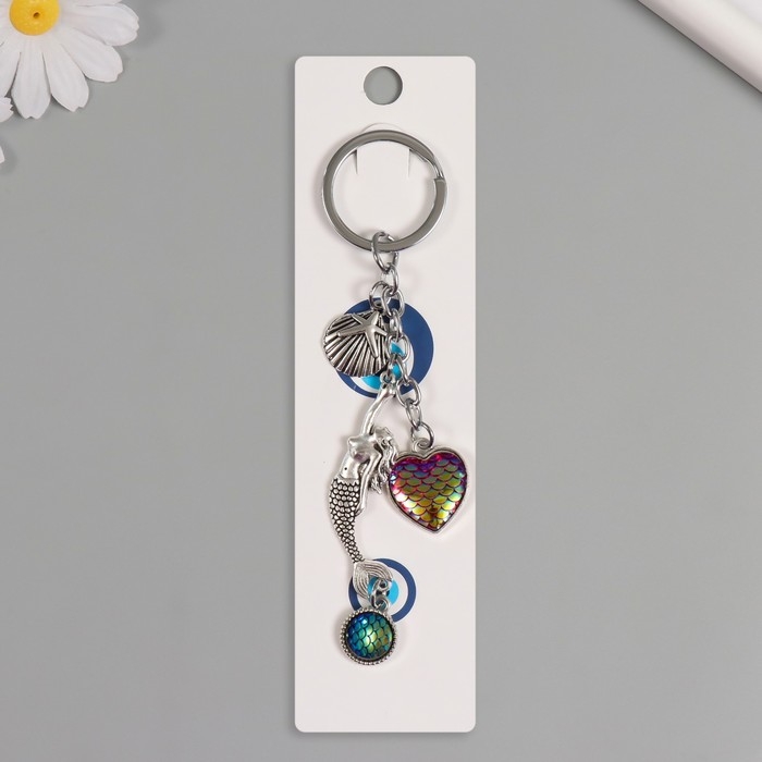Брелок от сглаза металл "Русалочка" 9,5 см