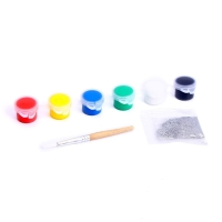 Ёлочные шары под раскраску на новый год &laquo;Волшебный подарок&raquo;, 4 шт, новогодний набор для творчества