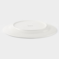 Тарелка фарфоровая обеденная Доляна &laquo;Лаванда&raquo;, d=25.3 см, цвет белый