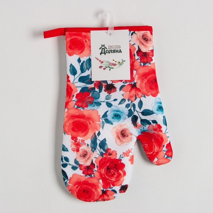 Варежка Доляна Варежка Доляна "Розы" 26х16 см, 100% п/э