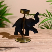 Подсвечник "Слоник" металл 23 см Подсвечник "Слоник" металл 23 см