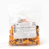 Посыпка кондитерская мягкая: золотая, персиковая, черная, 50 г. Посыпка кондитерская мягкая: золотая, персиковая, черная, 50 г.