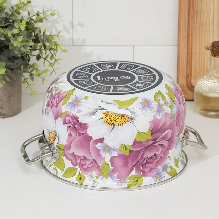 Кастрюля эмалированная «Пион», 4 л, индукция Кастрюля эмалированная «Пион», 4 л, индукция