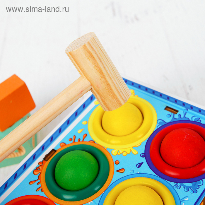 Стучалка-сортер «Палитра», с молотком Стучалка-сортер «Палитра», с молотком
