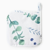 Прихватка "Этель" Eucalyptus 19х19см,100% хлопок, саржа 190 гр/м2 Прихватка "Этель" Eucalyptus 19х19см,100% хлопок, саржа 190 гр/м2