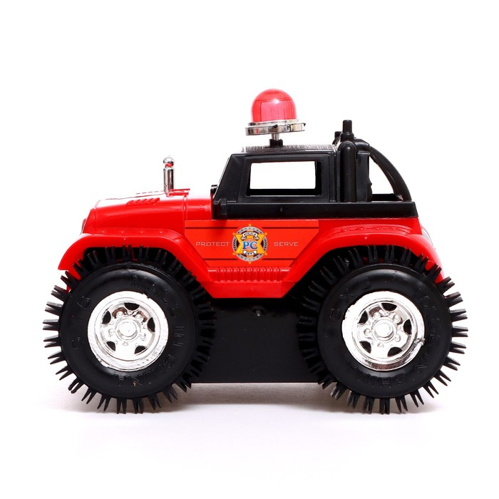 Машина перевёртыш радиоуправляемая &laquo;Полиция&raquo;, работает от батареек, цвет красный